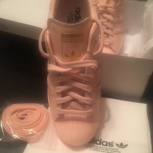 Size 7 Custom Blush Pink Adidas